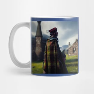 Scottish Highlander in Clan Tartan Mug